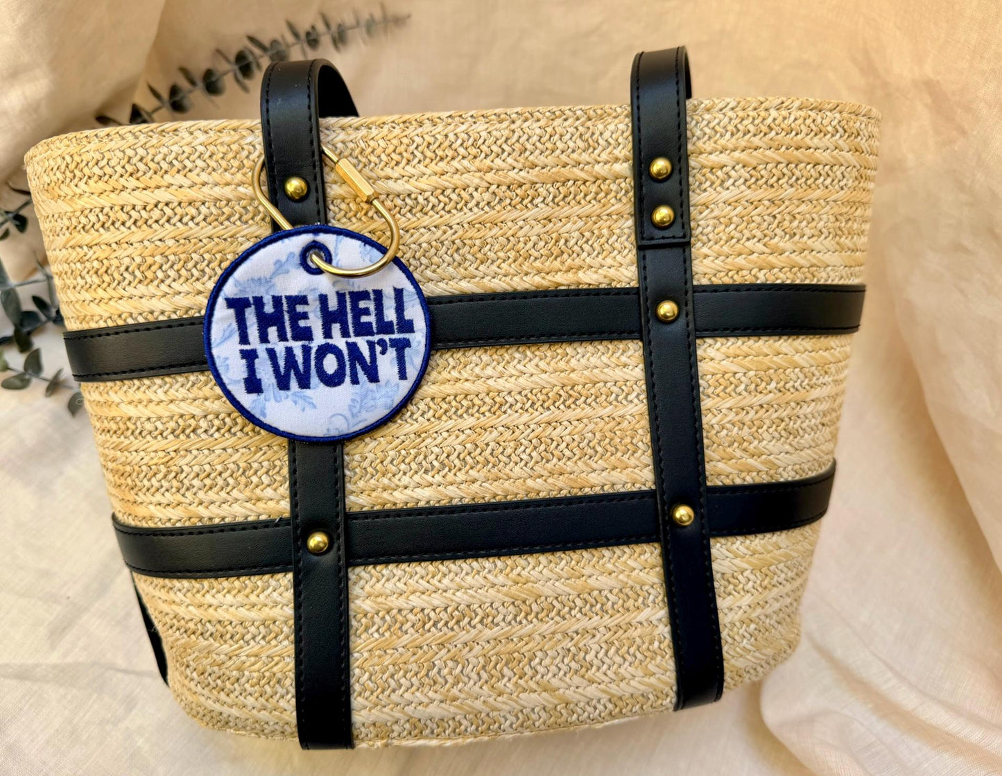 The Hell I Won't Bag Charm