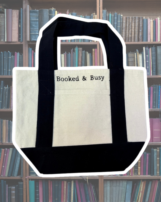 Booked & Busy Tote Bag