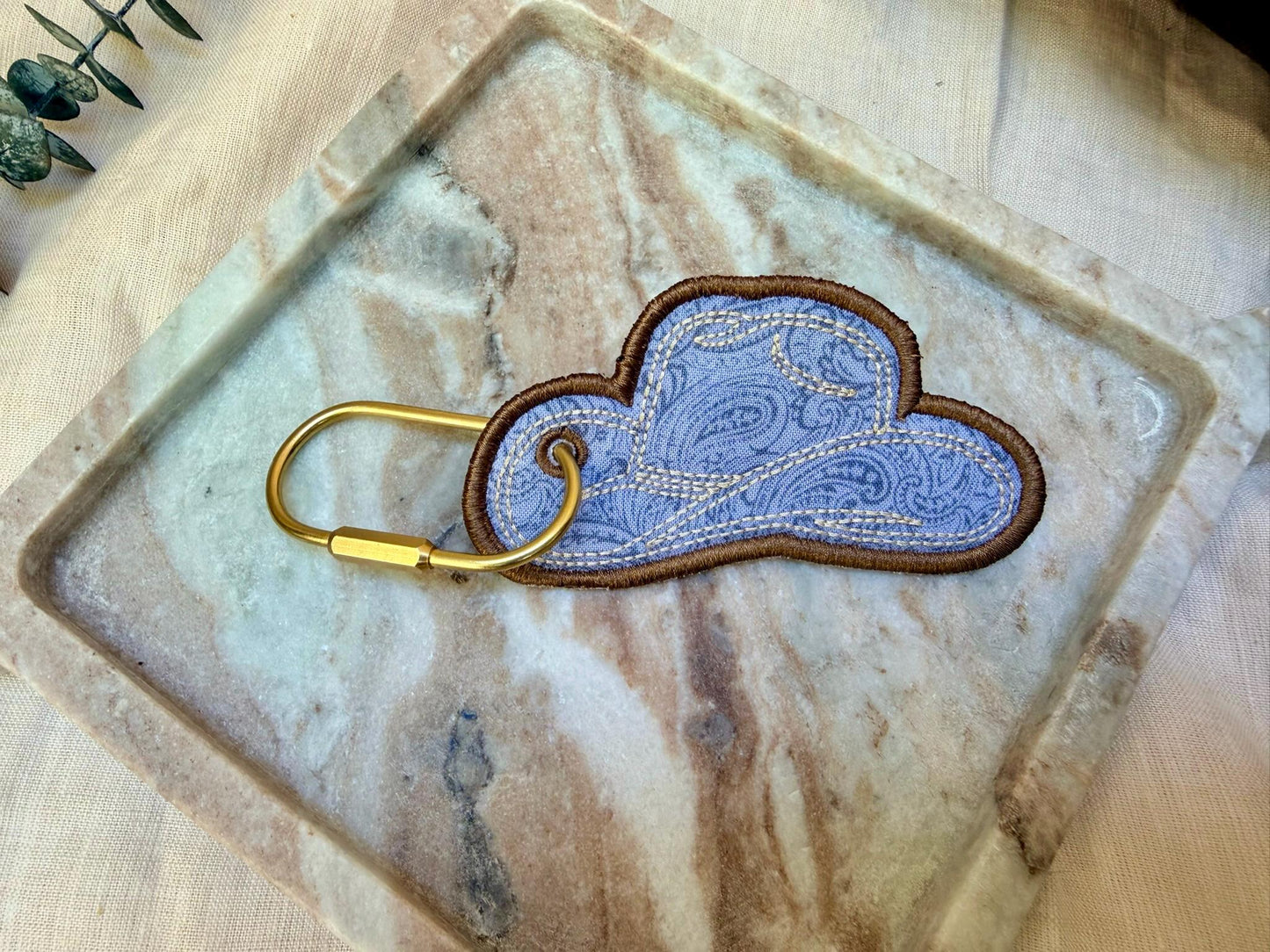 Western Cowboy Hat Bag Charm
