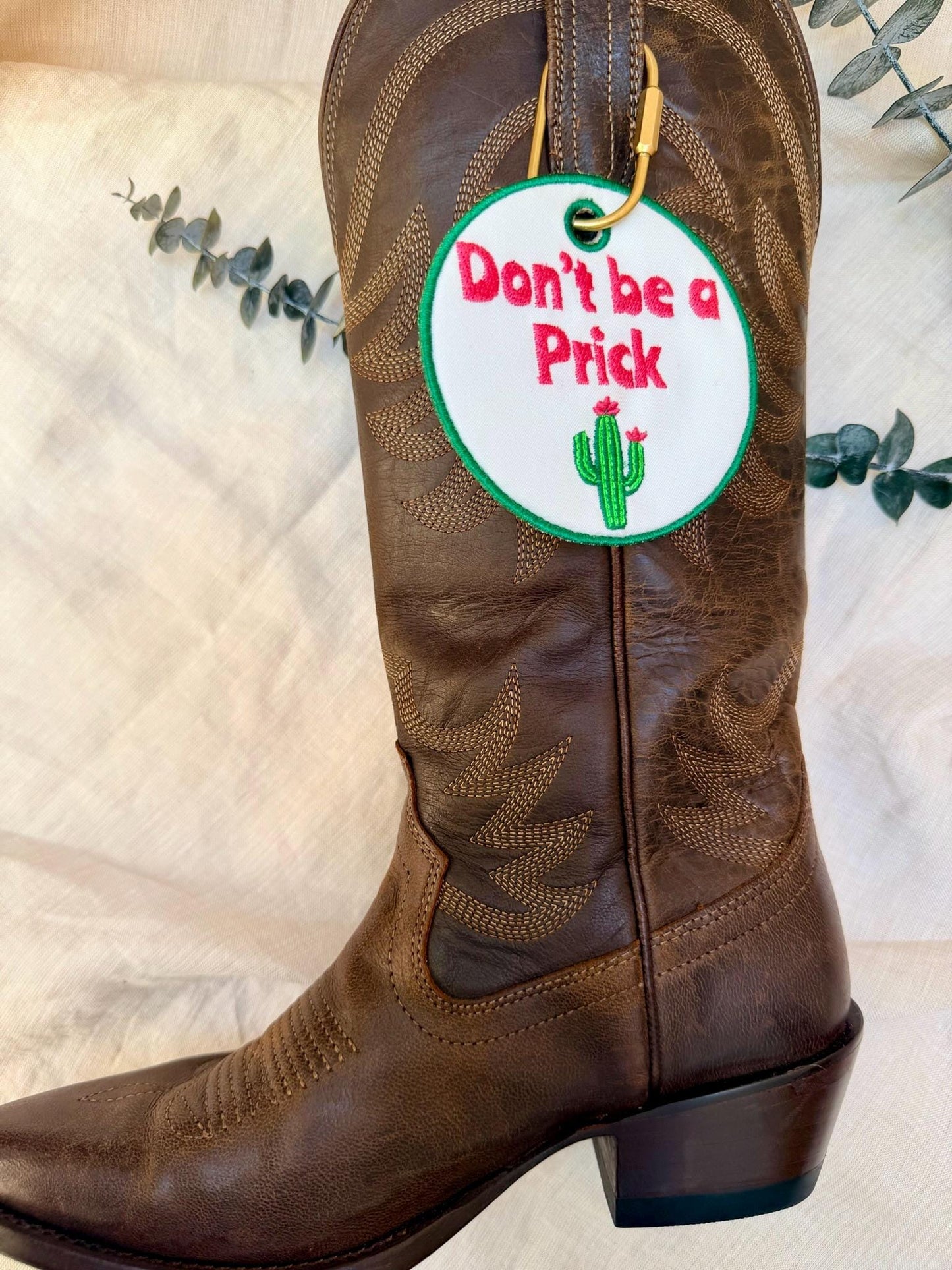 Don't Be a Prick Cactus Bag Charm