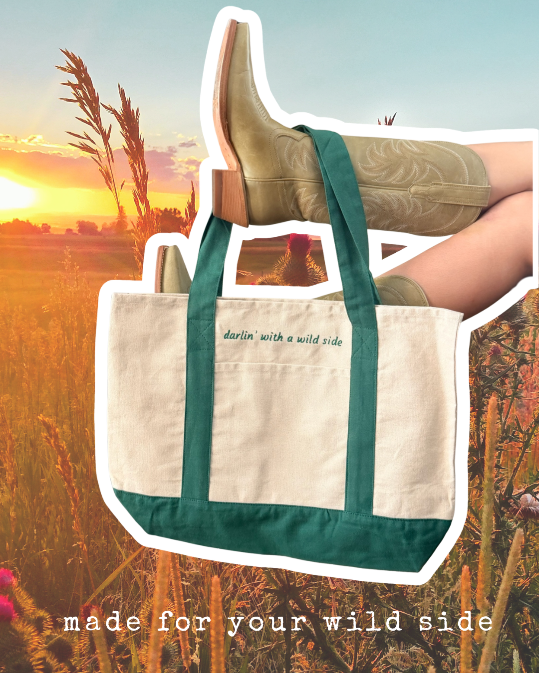 Darlin' With a Wild Side Tote Bag