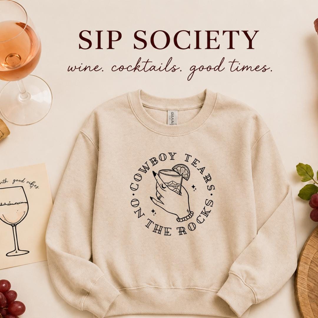 Cowboy Tears & Tequila Crewneck Sweatshirt