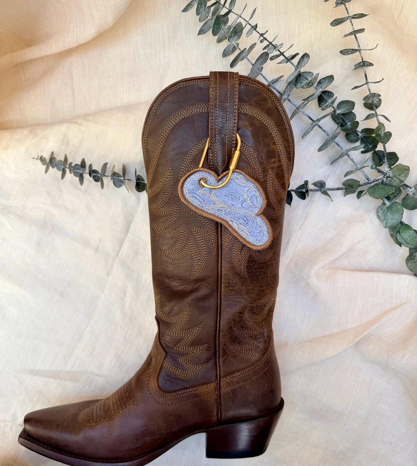 Western Cowboy Hat Bag Charm