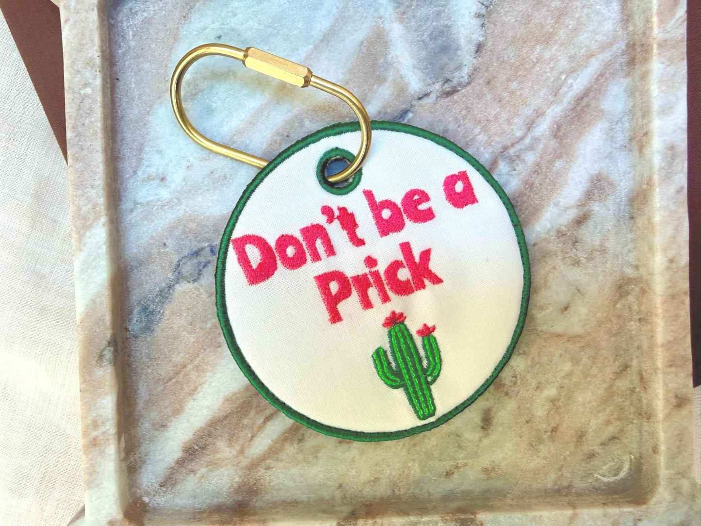 Don't Be a Prick Cactus Bag Charm