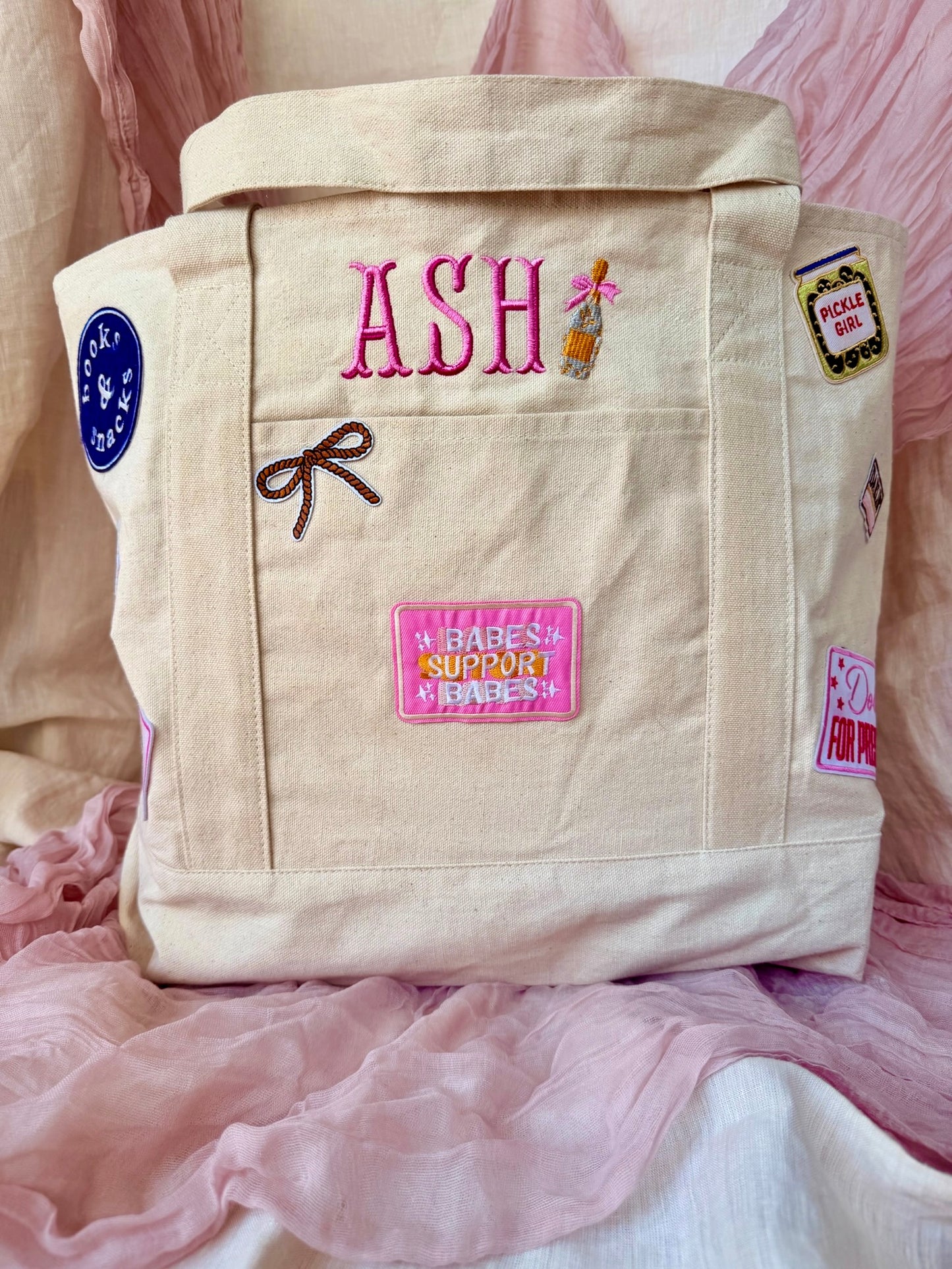 Custom Patch Tote Bag
