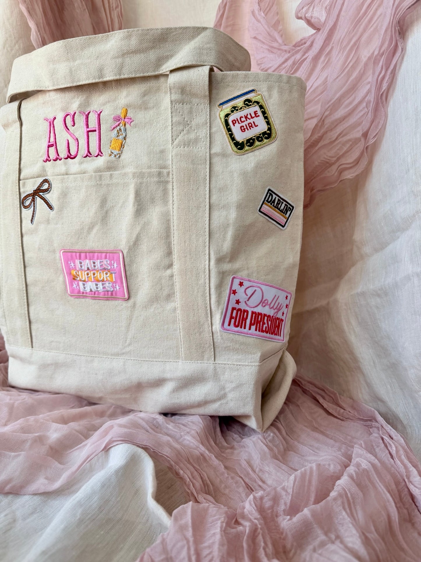 Custom Patch Tote Bag