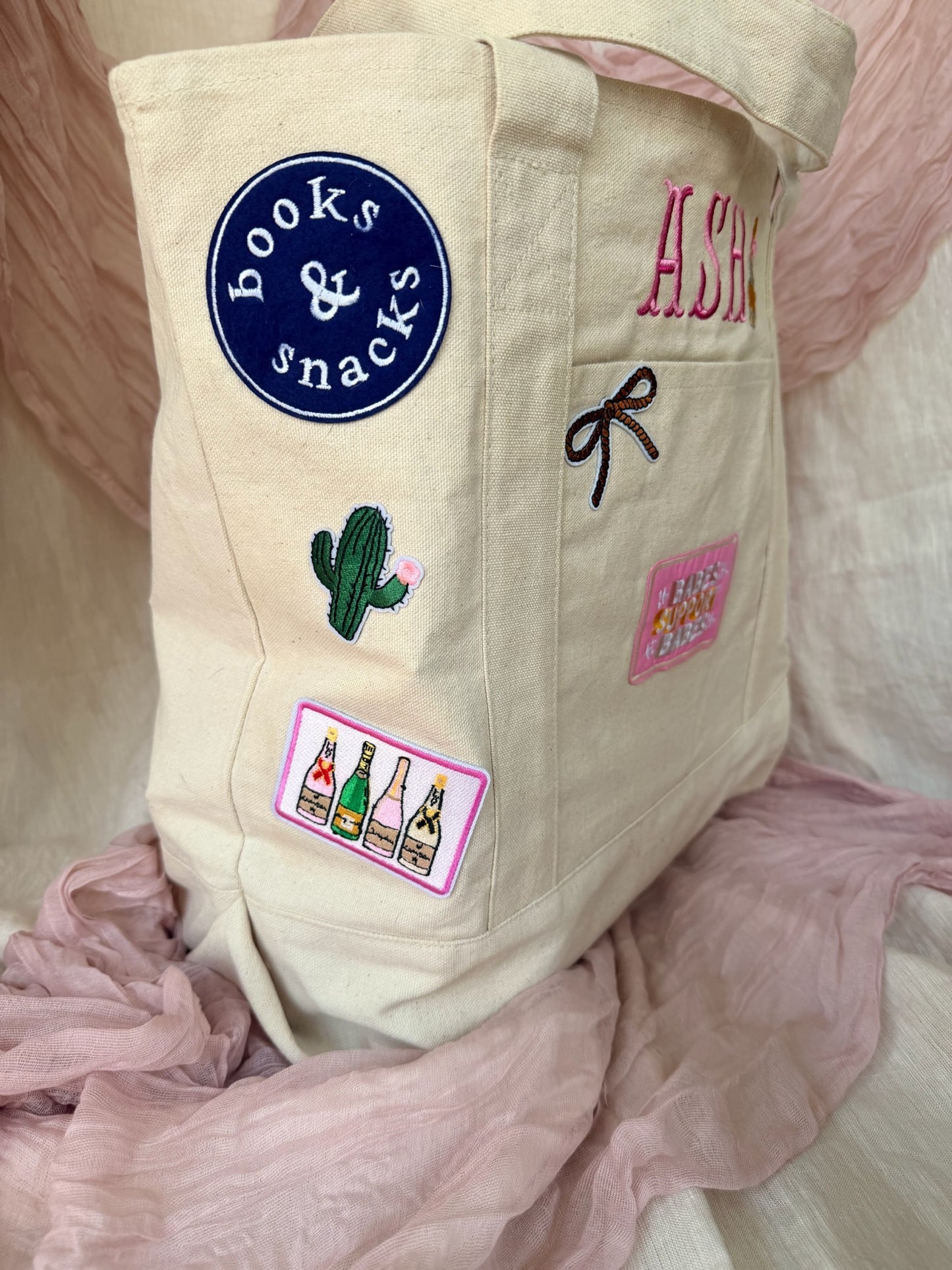 Custom Patch Tote Bag