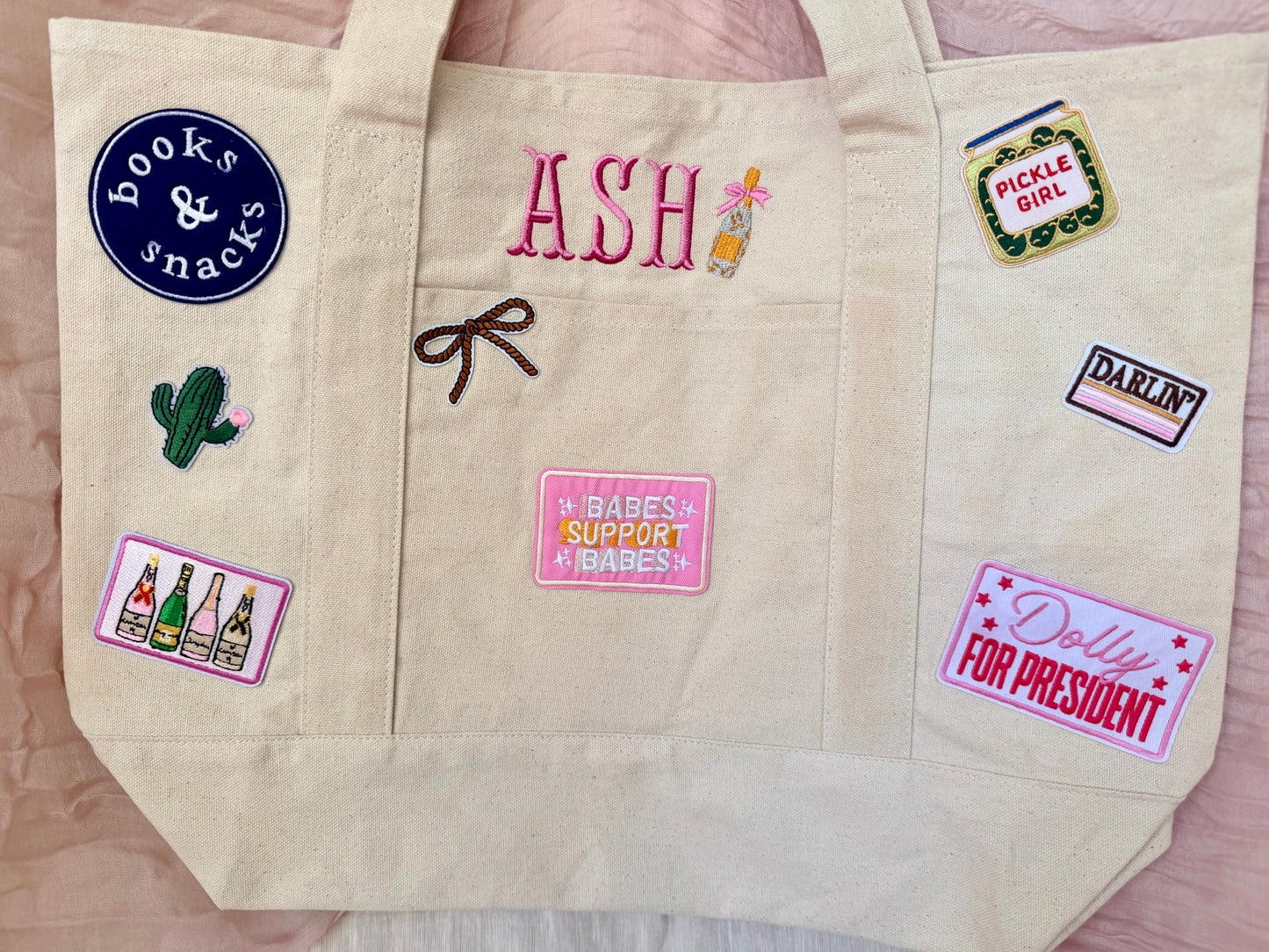 Custom Patch Tote Bag