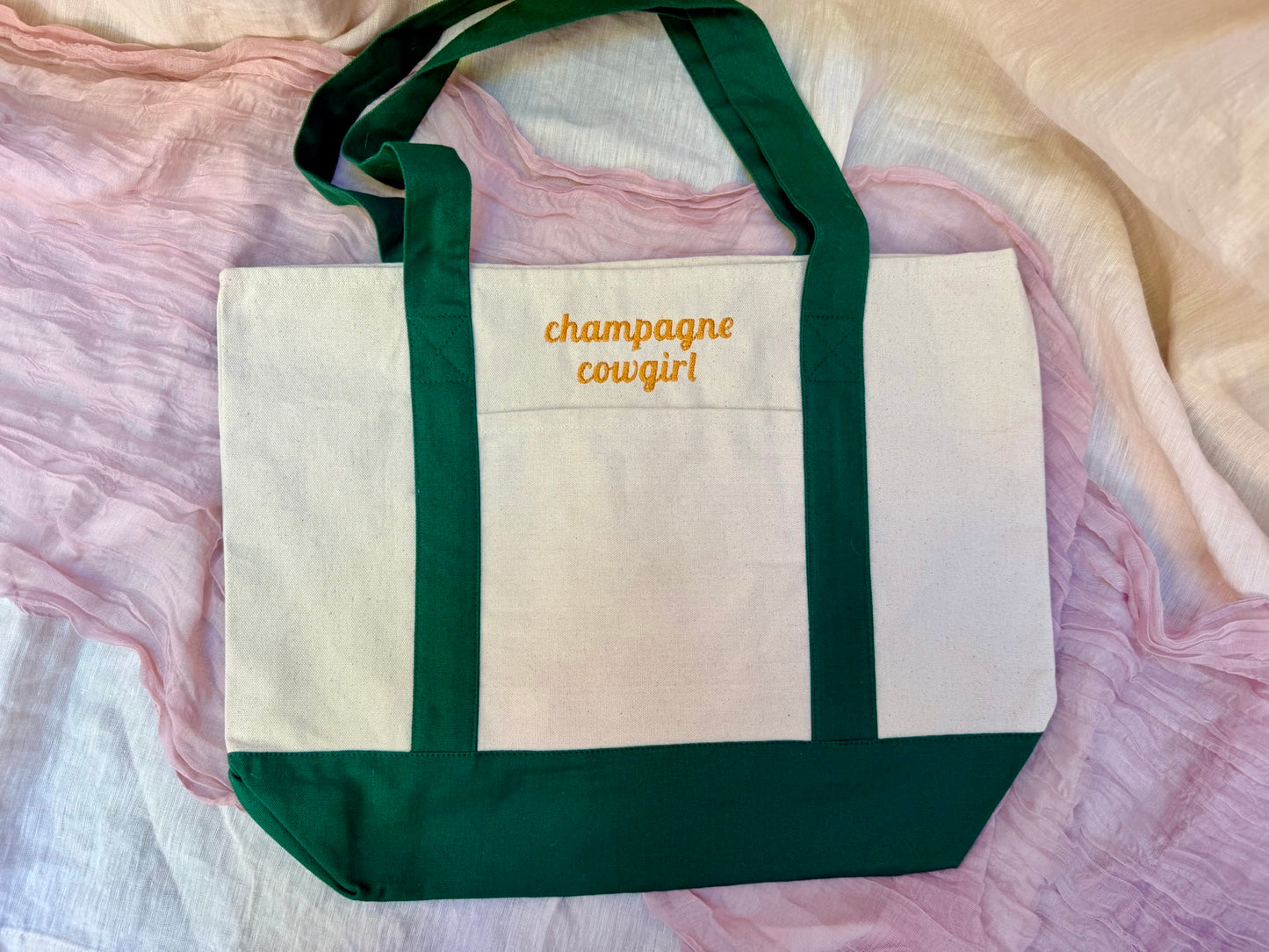 Champagne Cowgirl Tote Bag