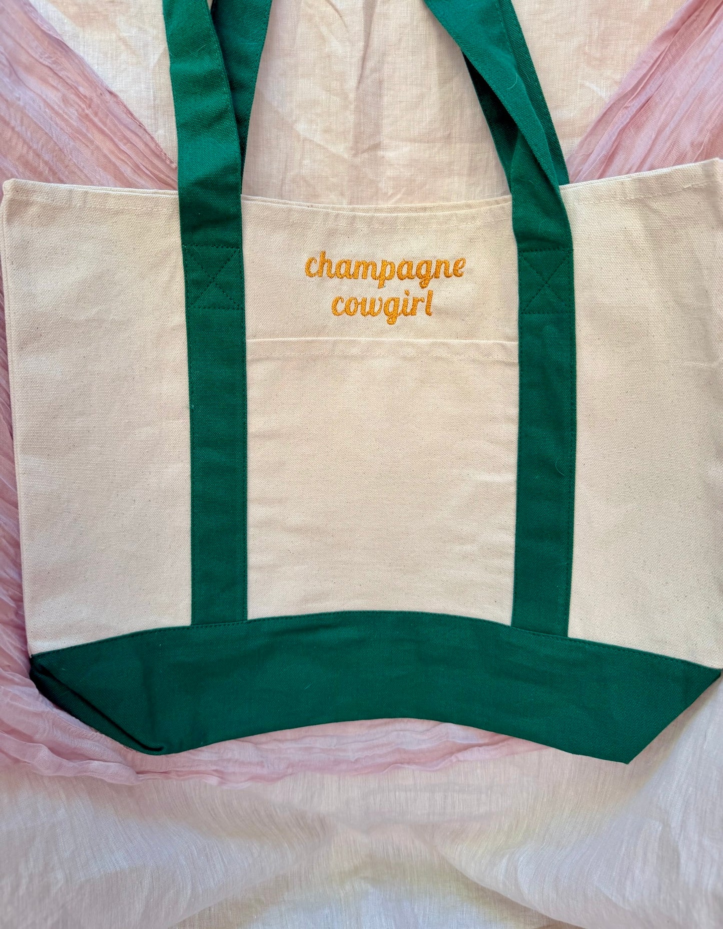 Champagne Cowgirl Tote Bag