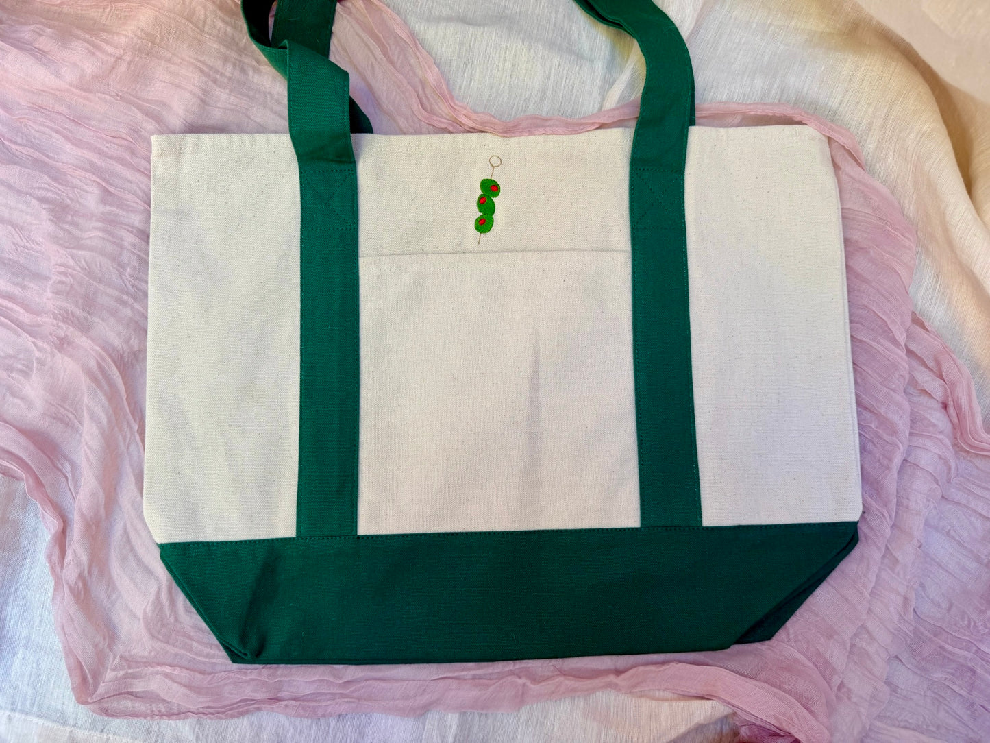 Three Martini Olives Tote Bag