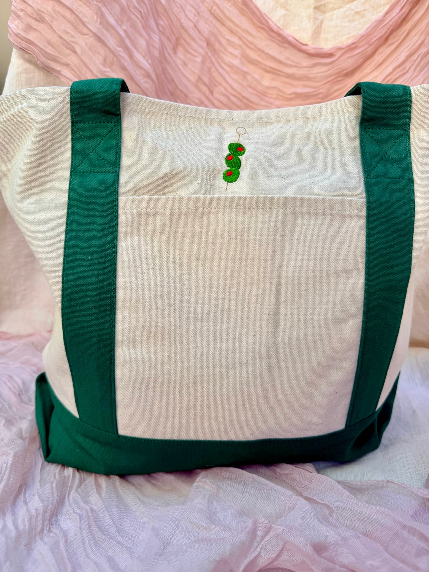 Three Martini Olives Tote Bag