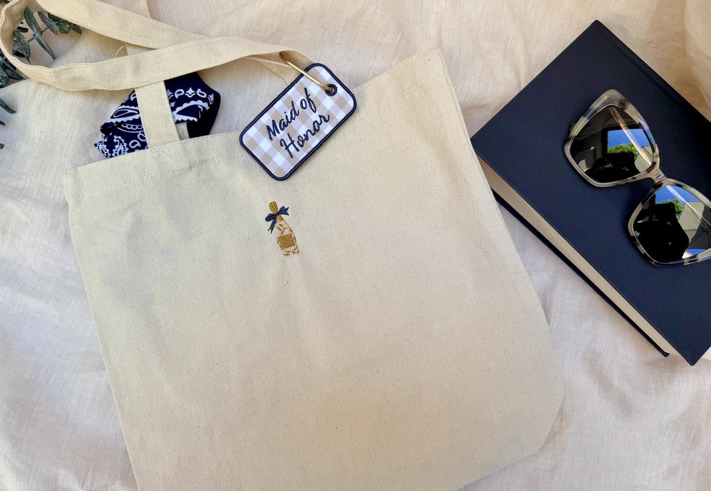 Personalized Gift Set — Tote Bag, Bandana & Bag Charm