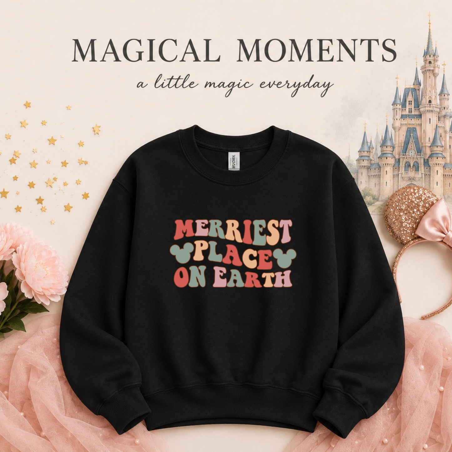 Merriest Place on Earth Crewneck Sweatshirt