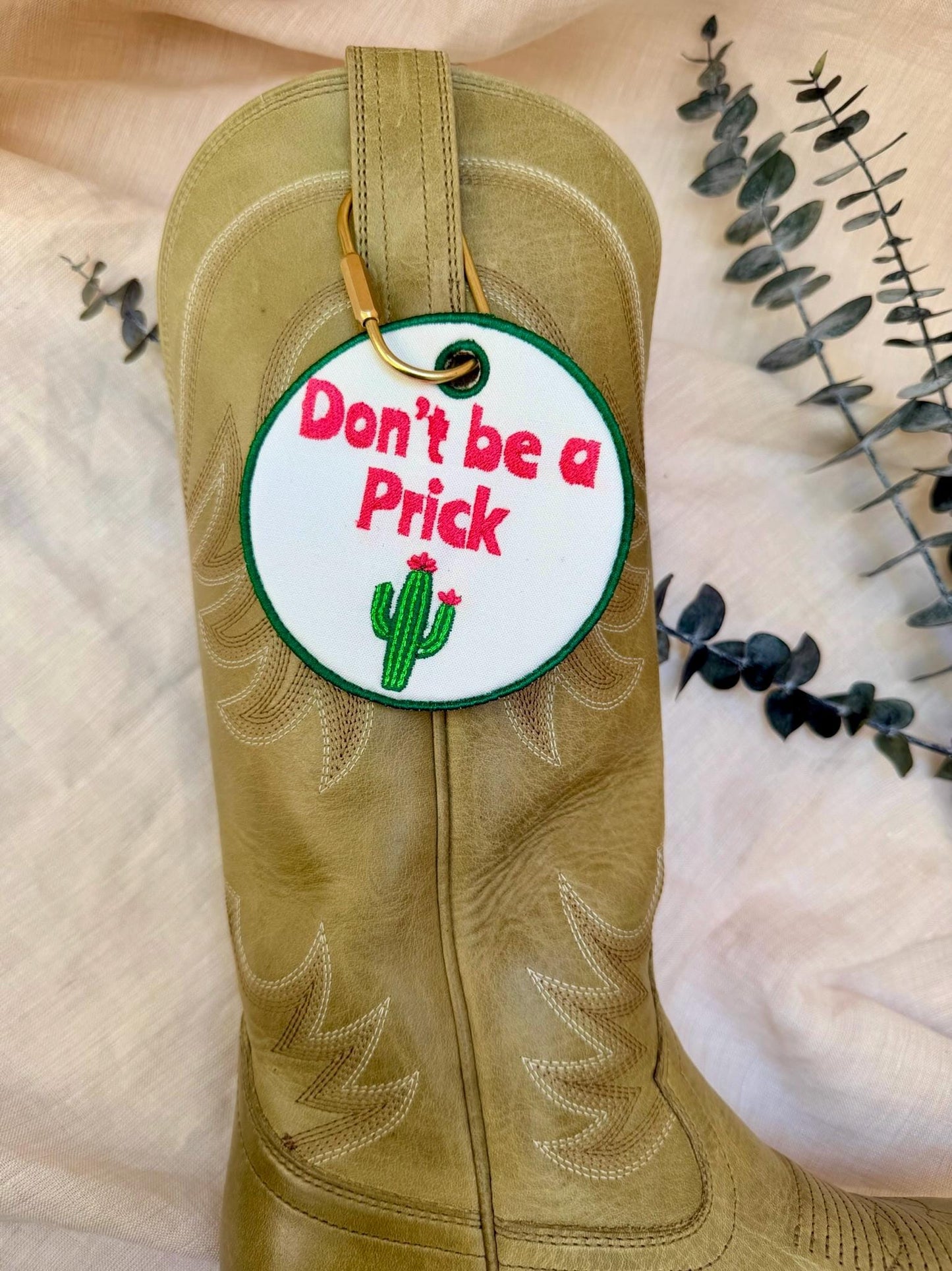 Don't Be a Prick Cactus Bag Charm