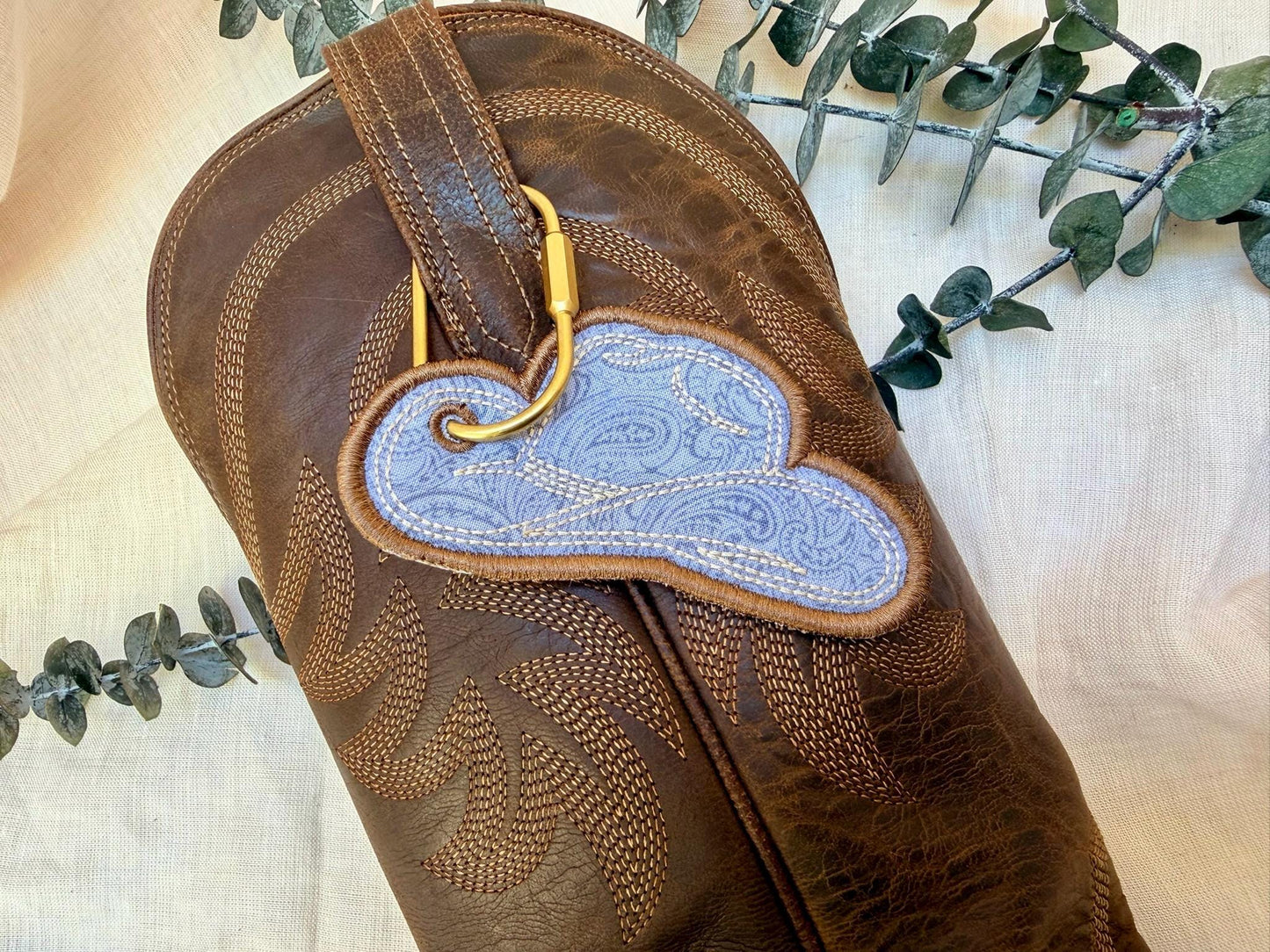 Western Cowboy Hat Bag Charm